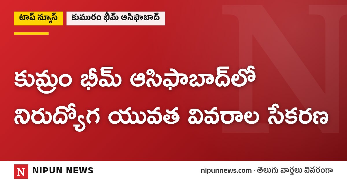 కుమ్రం భీమ్ ఆసిఫాబాద్లో నిరుద్యోగ యువత వివరాల సేకరణ